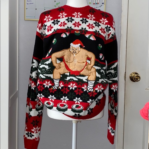 sumo santa sweater